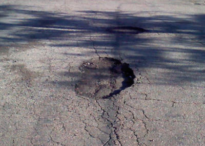 Pothole, Deterioration of the Pavement